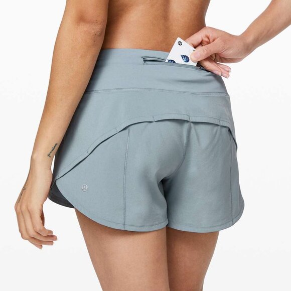 Lululemon Women's Speed Up Short Long *4" Updated Fit - Light Blue - Picture 2 of 11